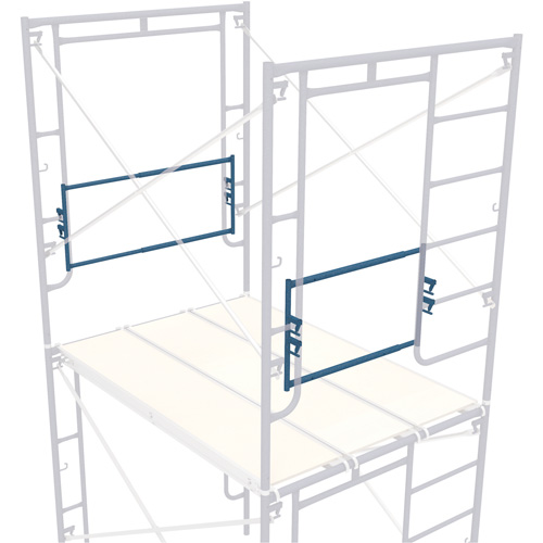 Adjustable End-Stop Scaffolding Guardrail, Guard Rail, 21" H M & M Nord Ouest Inc