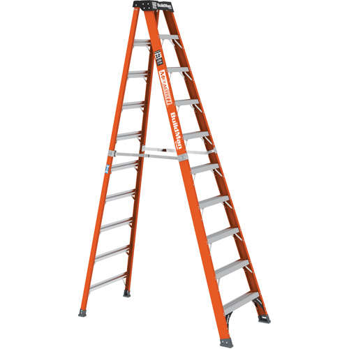 Escabeau, 10', Fibre de verre, Capacit&eacute; 375 lb, Type 1AA M & M Nord Ouest Inc