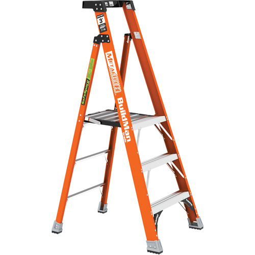 Safespace Platform Step Ladder, 3', 300 lbs. Cap. M & M Nord Ouest Inc