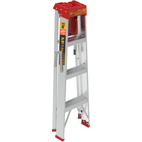 Step Ladder with Paint Tray, 4', Aluminum, 200 lbs. Capacity, Type 3 M & M Nord Ouest Inc