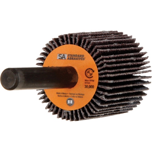 Meule &agrave; lamelles Standard Abrasives, Oxyde d'aluminium, Grain 120, 1" x 1" x 1/4" M & M Nord Ouest Inc