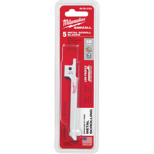 Lame de scie alternative Sawzall, Bim&eacute;tal, 18 Dents par pouce, 3-5/8" lo x 5/16" la M & M Nord Ouest Inc