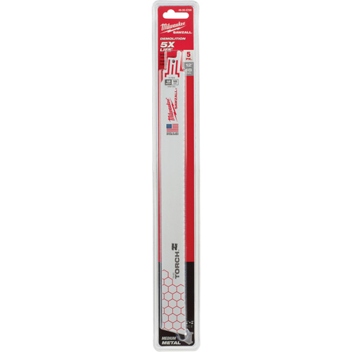 The Torch Sawzall&reg; Blades, Bi-Metal, 18 TPI, 12" L x 1" W M & M Nord Ouest Inc