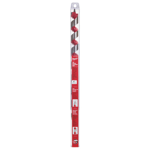 Longue m&egrave;che h&eacute;licoidale pour perceuse, Diam&egrave;tre de 1", Cannelure 15", Tige 7/16" hexagonal M & M Nord Ouest Inc