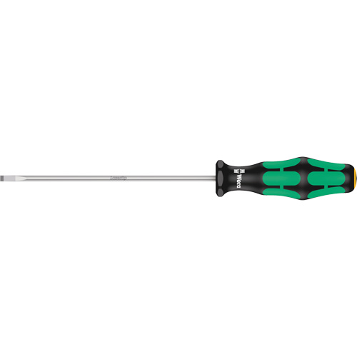 Slotted Screwdriver, 3.5 mm Tip, Round, 8-1/8" L, Plastic Handle M & M Nord Ouest Inc