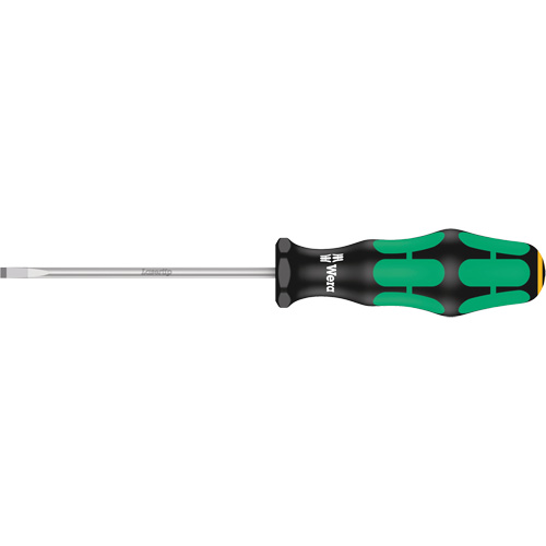 Tournevis &agrave; fente, Tige de 4 mm, Ronde, 7-25/32" lo, Prise en Plastique M & M Nord Ouest Inc