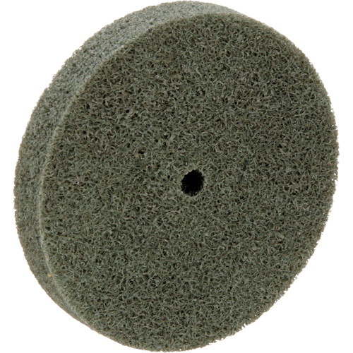 Meule homog&egrave;ne &agrave; faible densit&eacute; de s&eacute;rie 500 Standard Abrasives, 3" x 1/2", Arbre de 1/4", Grain de Moyen, Oxyde d'aluminium M & M Nord Ouest Inc