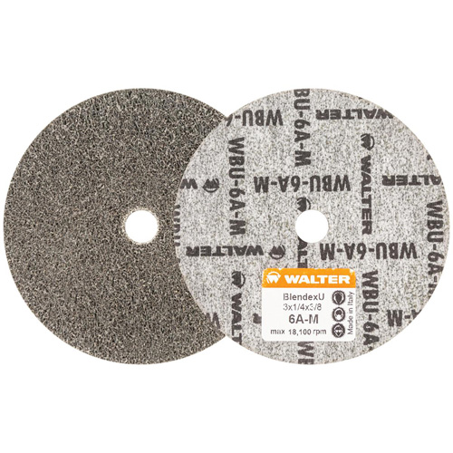 Disque de finition Blendex U, 3" dia., Grain 6AM, Carbure de silicium M & M Nord Ouest Inc