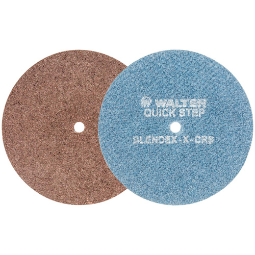 Disque de pr&eacute;paration de surface QUICK-STEP BLENDEX, 7" dia., Grain Extra grossier, Oxyde d'aluminium M & M Nord Ouest Inc