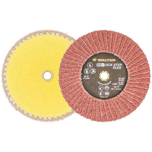 QUICK-STEP FLEX, 5" x Type 29, 40 Grit, Aluminum Oxide M & M Nord Ouest Inc