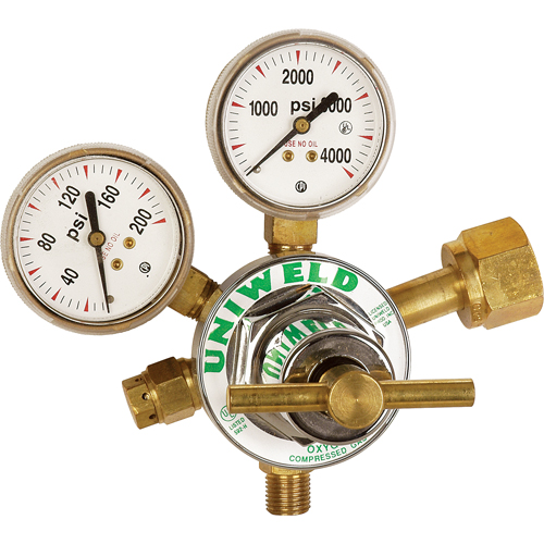 D&eacute;tendeur &agrave; simple d&eacute;tente de gamme moyenne, Oxyg&egrave;ne, Entr&eacute;e CGA540 M & M Nord Ouest Inc