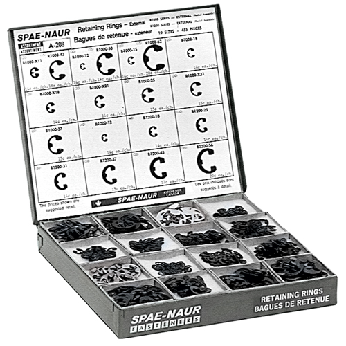 External Retaining Ring Assortments M & M Nord Ouest Inc