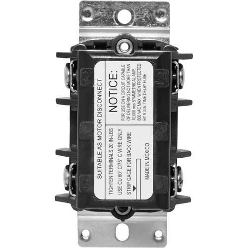 Single Phase Double Pole Disconnect Switch M & M Nord Ouest Inc