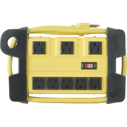 Bloc d'alimentation pour atelier, 8 Prise(s), 6', 15 A, 1875 W, 125 V M & M Nord Ouest Inc