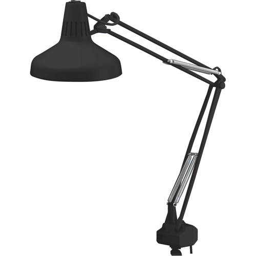 Heavy-duty Combination Task Light, 22/60 W, Fluorescent/Incandescent, 45" Neck, Black M & M Nord Ouest Inc