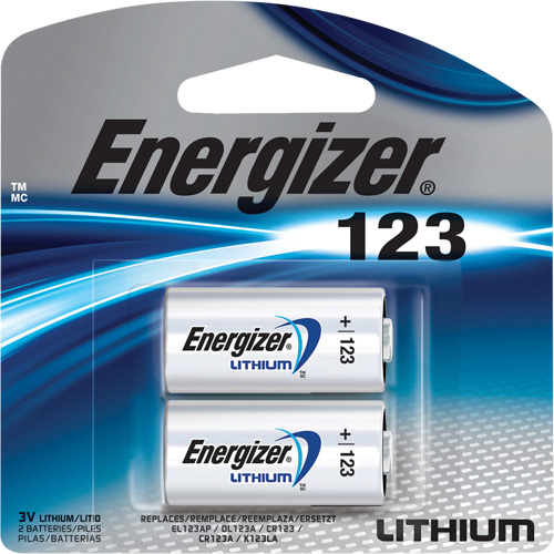 Batteries au lithium, 123, 3 V M & M Nord Ouest Inc