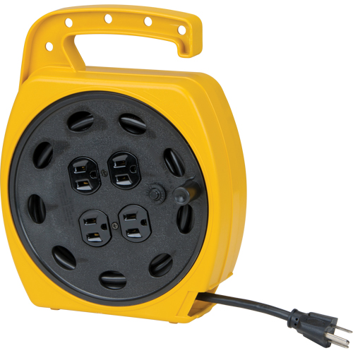Wind-Up Extension Cord, 25', SJT, 16/3 Gauge, 10 A M & M Nord Ouest Inc