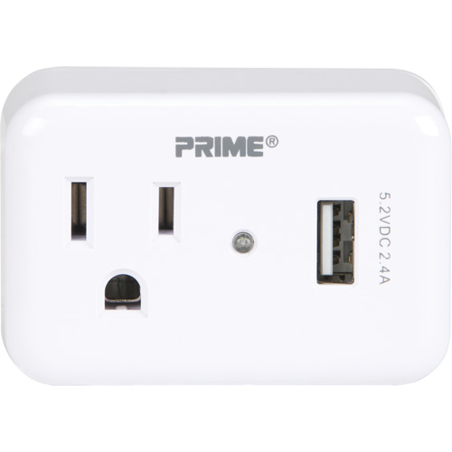 Chargeur USB Prime avec protection contre la surtension M & M Nord Ouest Inc