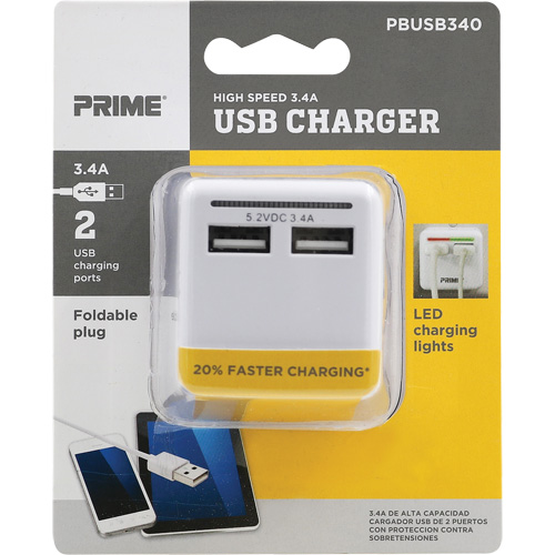 Chargeur USB Prime haute vitesse M & M Nord Ouest Inc