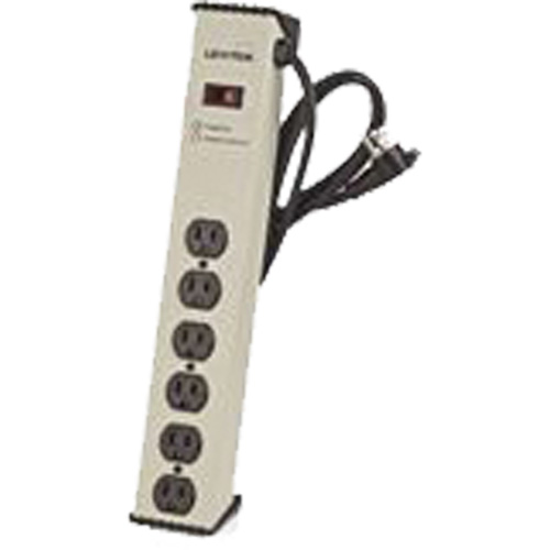Surge Protector Strip, 6 Outlets, 900 J, 1500 W, 6' Cord M & M Nord Ouest Inc