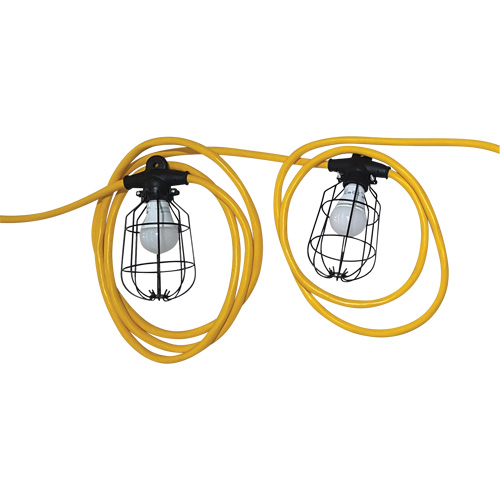 LED Stringlights, 5 Lights, 600" L, Metal Housing M & M Nord Ouest Inc