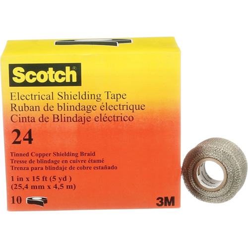 Ruban isolant de blindage Scotch, 25,4 mm (1") x 4,6 m (15'), Noir, 16 mils M & M Nord Ouest Inc