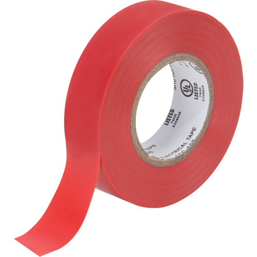 Ruban isolant, 19 mm (3/4") x 18 m (60'), Rouge, 7 mils M & M Nord Ouest Inc