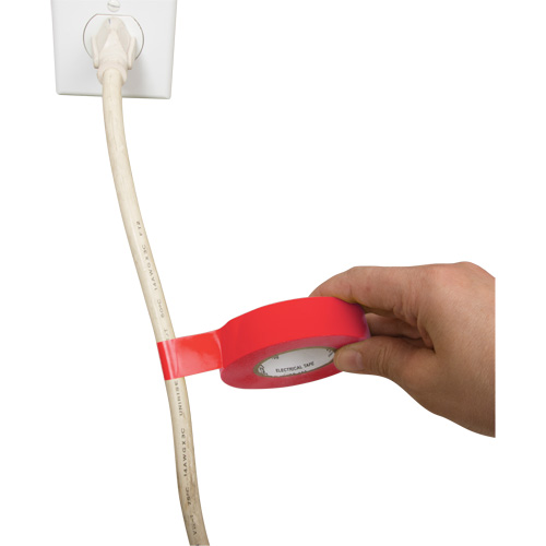 Ruban isolant, 19 mm (3/4") x 18 m (60'), Rouge, 7 mils M & M Nord Ouest Inc