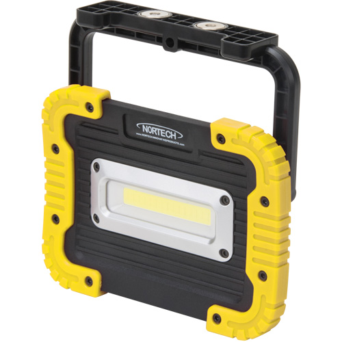 Lampe de travail portative, DEL, 10 W, 1000 lumens, Boîtier en Plastique M & M Nord Ouest Inc