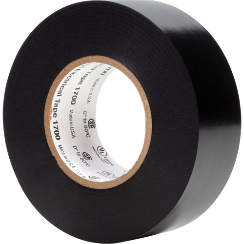 Temflex Vinyl Electrical Tape 1700, 25.4 mm (1") x 20.1 m (66'), Black, 7 mils M & M Nord Ouest Inc