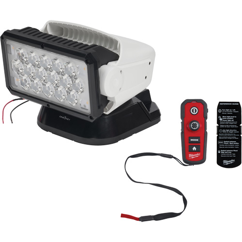 Utility Remote Control Search Light, LED, 4250 Lumens M & M Nord Ouest Inc