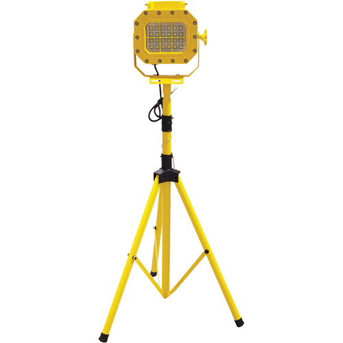 Explosion Proof Floodlight with Tripod, LED, 40 W, 5600 Lumens, Aluminum Housing M & M Nord Ouest Inc