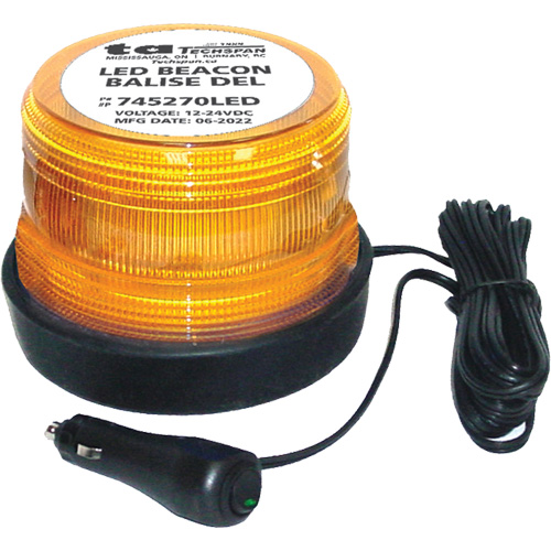 Junior Low Profile Warning Light, Strobe, Amber M & M Nord Ouest Inc