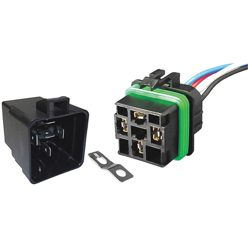 Weather-Resistant Sealed Relay & Pigtail Combo Pack, Mini-Breaker, 30 Amps, 24 V M & M Nord Ouest Inc