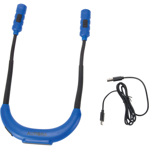 Lampe de travail, Lampe tour de cou, Rechargeable, 300 lumens M & M Nord Ouest Inc