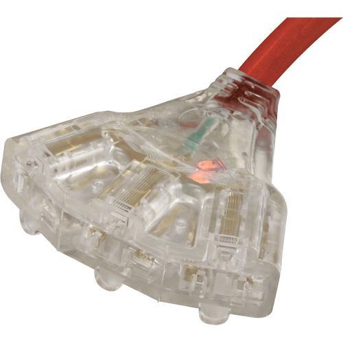 Generator Extension Cord with Tritap, STW, 10 AWG, 3 Outlet(s), 25' M & M Nord Ouest Inc