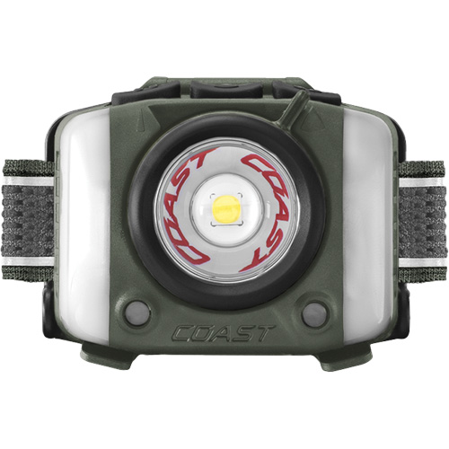 Lampe frontale FL97R &agrave; trois couleurs avec syst&egrave;me Twist Focus et commande vocale, DEL, 830 lumens, 2 hres de fonctionnement, piles Rechargeable M & M Nord Ouest Inc