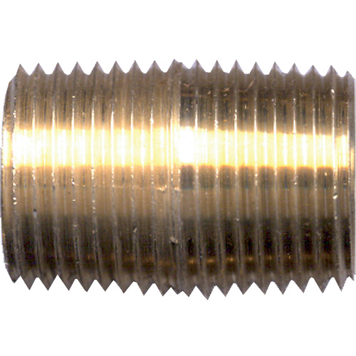 Mamelon simple, Laiton, 1/4", NPT M & M Nord Ouest Inc