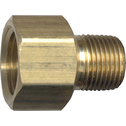 Adaptateur de tuyau, FPT x NPT, 1/2" x 3/8" dia., Laiton M & M Nord Ouest Inc