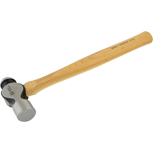Ball Pein Hammer, 32 oz. Head Weight, Plain Face, Wood Handle M & M Nord Ouest Inc