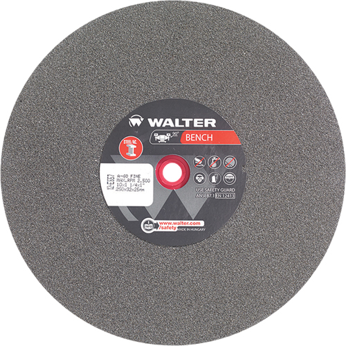 Bench Grinding Wheel, 10" x 1-1/4", 1" Arbor, 1 M & M Nord Ouest Inc