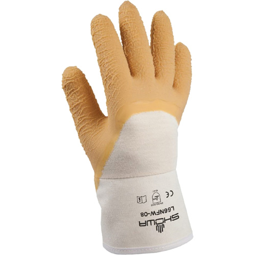 Gants pour usage g&eacute;n&eacute;ral L66NFW, 8/Petit, R&ecirc;vetement Latex de caoutchouc, Enveloppe en Coton M & M Nord Ouest Inc