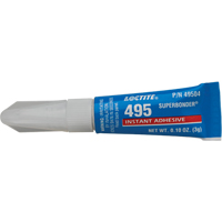 Adh&eacute;sif instantan&eacute; Super Bonder 495, Transparent, Tube, 3 g M & M Nord Ouest Inc