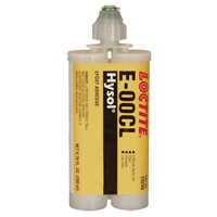 E-00CL Structural Adhesives, 200 ml, Dual Cartridge, Two-Part, Clear M & M Nord Ouest Inc