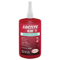 Loctite<sup>®</sup> 638 Retaining Compound, 250 ml, Bottle, Green AF278 | M & M Nord Ouest Inc