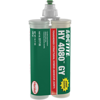 HY 4080 GY Structural Repair Hybrid Adhesive, Two-Part, Dual Cartridge, 400 g, Grey M & M Nord Ouest Inc