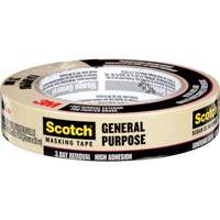 Scotch&reg; General Purpose Masking Tape 2020, 24 mm (1") x 55 m (180'), Tan M & M Nord Ouest Inc