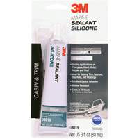 Produit d'&eacute;tanch&eacute;it&eacute; &agrave; base de silicone de calibre marin, 3 oz., Tube, Transparent M & M Nord Ouest Inc