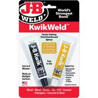 KwikWeld Epoxy, Two-Part, Tube, 2 oz., Grey M & M Nord Ouest Inc