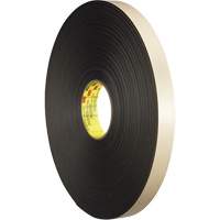Double-Coated Foam Tape, 66 m (216') L x 12.7 mm (1/2") W, 31 mils, Polyethylene M & M Nord Ouest Inc